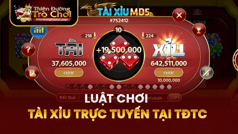 Luật chơi tài xỉu trực tuyến tại thienduongtrochoi.page