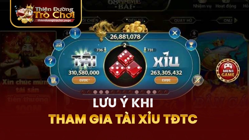 Lưu Ý Khi Tham Gia Tài Xỉu TĐTC
