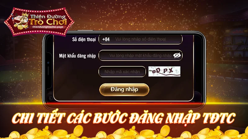 Chi tiết các bước đăng nhập TDTC